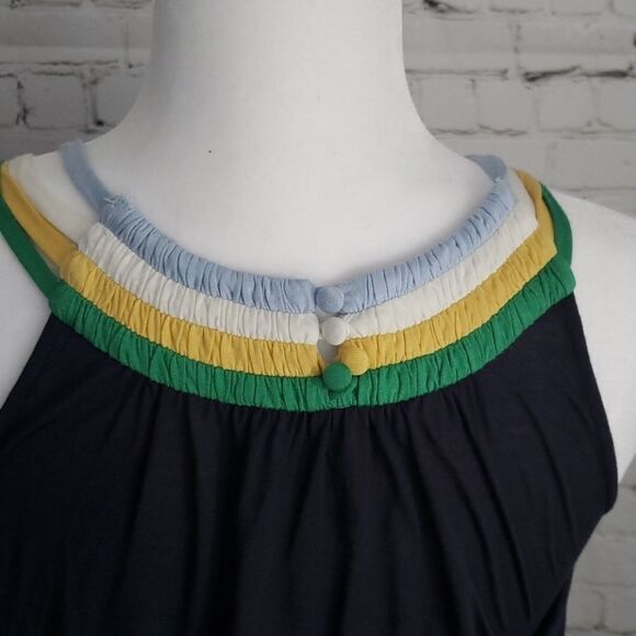 Bcbgmaxazria Navy Striped Tank Top - Picture 5 of 8